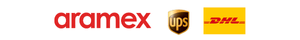 Shipping partners: Aramex, UPS, and DHL